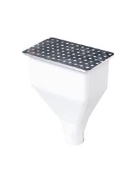 Rainwater Head with Strainer (PVC)