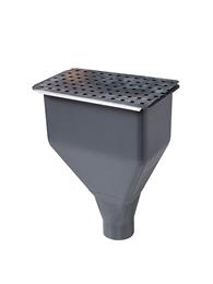 Rainwater Head with Strainer (PVC)